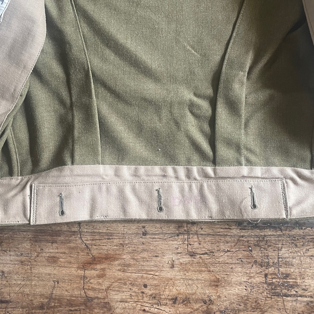 Vintage 1952 Bomber Jacket Olive Green Men's Military Jacket - Picture 8 of 14